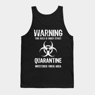 Virus Quarantine Biohazard Symbol Tank Top